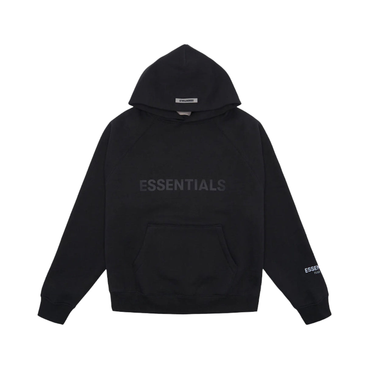 Fear of God Essentials Hoodie 3D Front Print Black