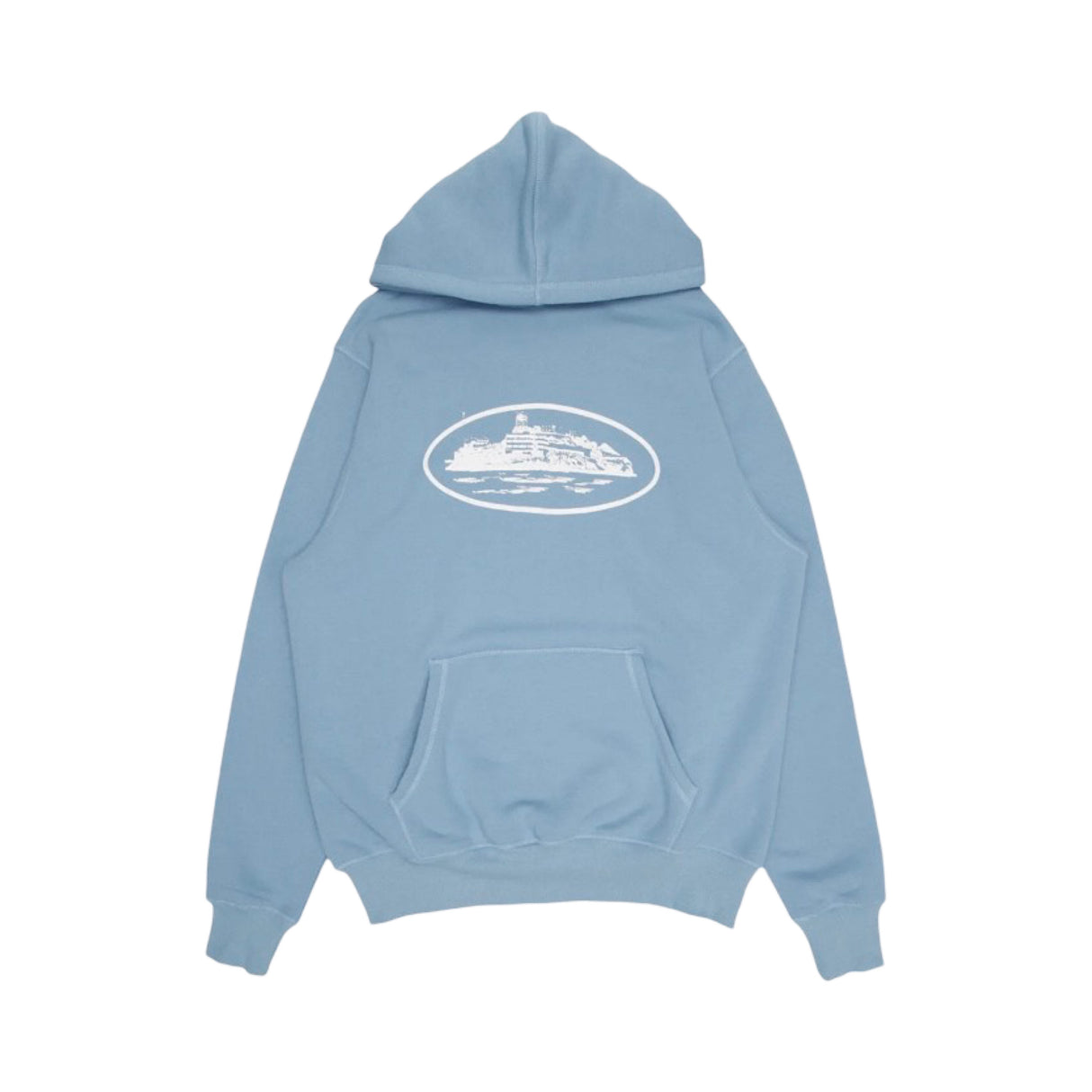 Corteiz Alcatraz Hoodie Powder Blue