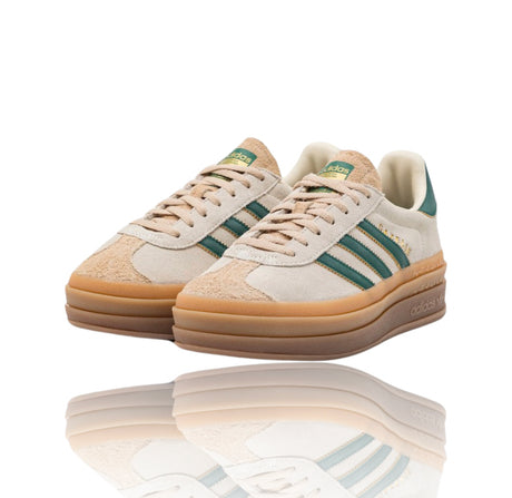 Adidas Gazelle Bold Magic Beige Collegiate Green (w)