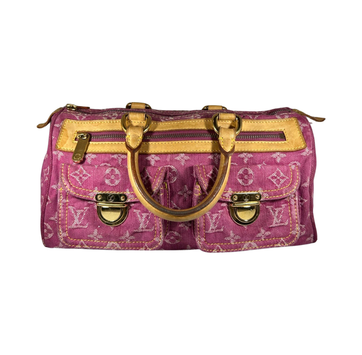 Louis Vuitton Monogram Denim Neo Speedy Pink