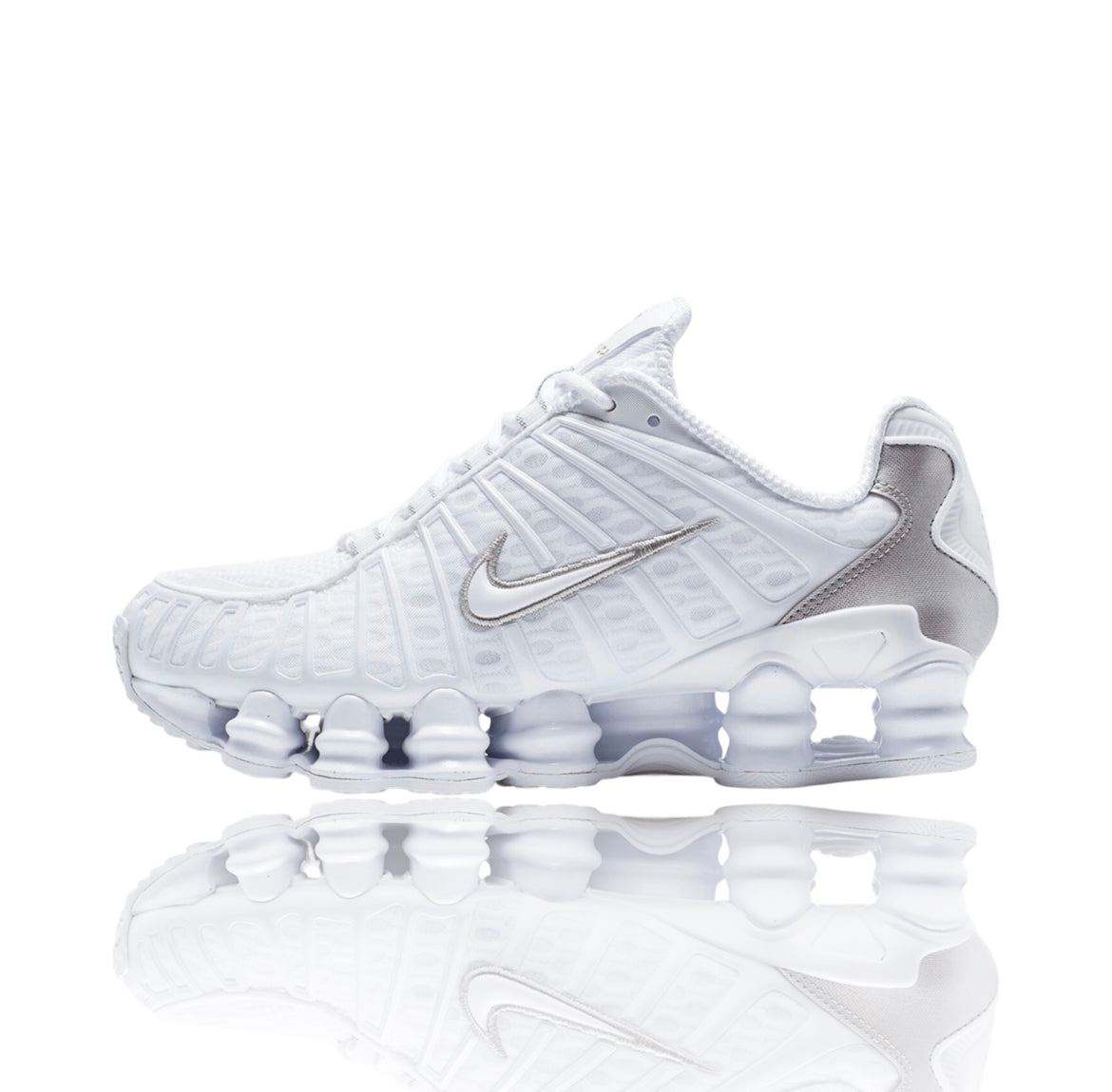 Nike Shox TL White Metallic Silver Max Orange