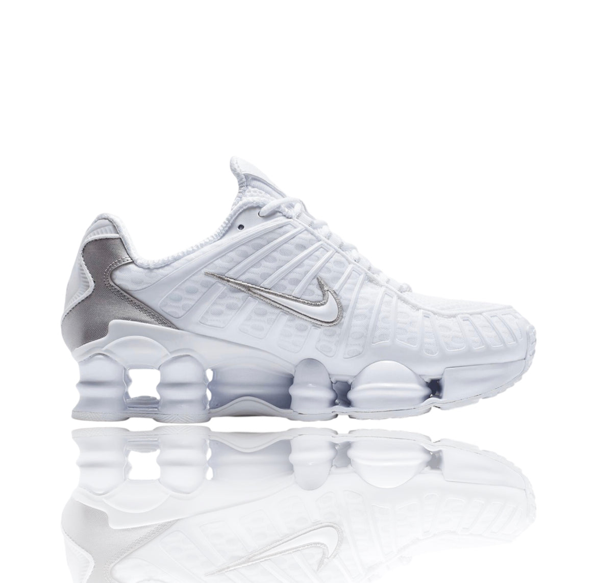 Nike Shox TL White Metallic Silver Max Orange