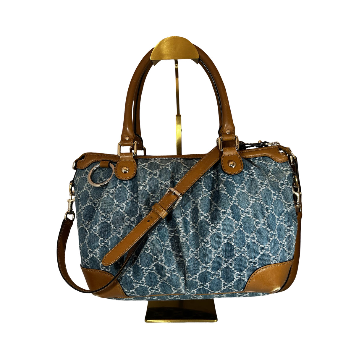 Gucci Sukey Vintage Monogram Denim Bag