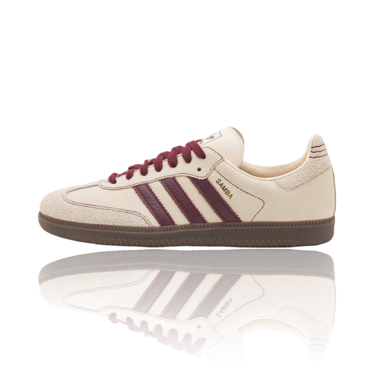 Adidas Samba OG Wonder White Maroon