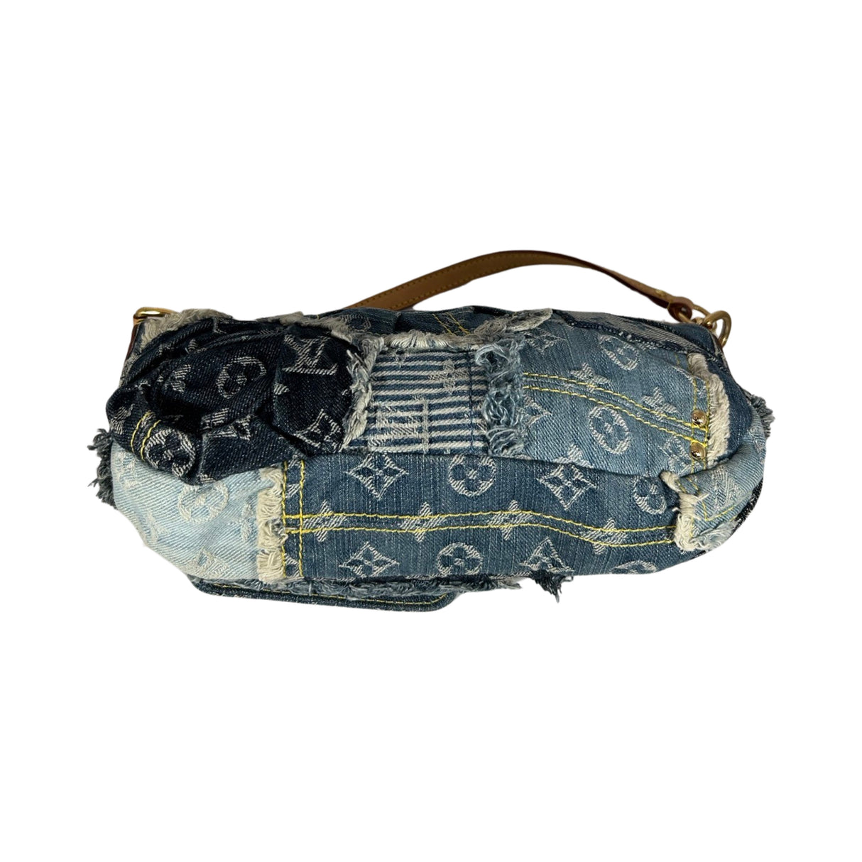 Louis Vuitton Monogram Denim Patchwork Pouchy Shoulder Bag