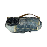 Louis Vuitton Monogram Denim Patchwork Pouchy Shoulder Bag