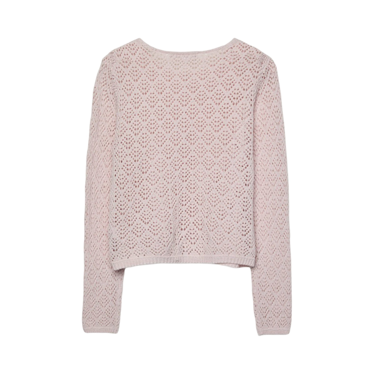 Stradivarius Cutwork Strickjacke Rosa