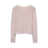 Stradivarius Cutwork Strickjacke Rosa