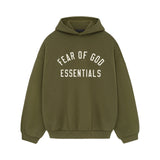 Fear of God Essentials Fleece Hoodie Military