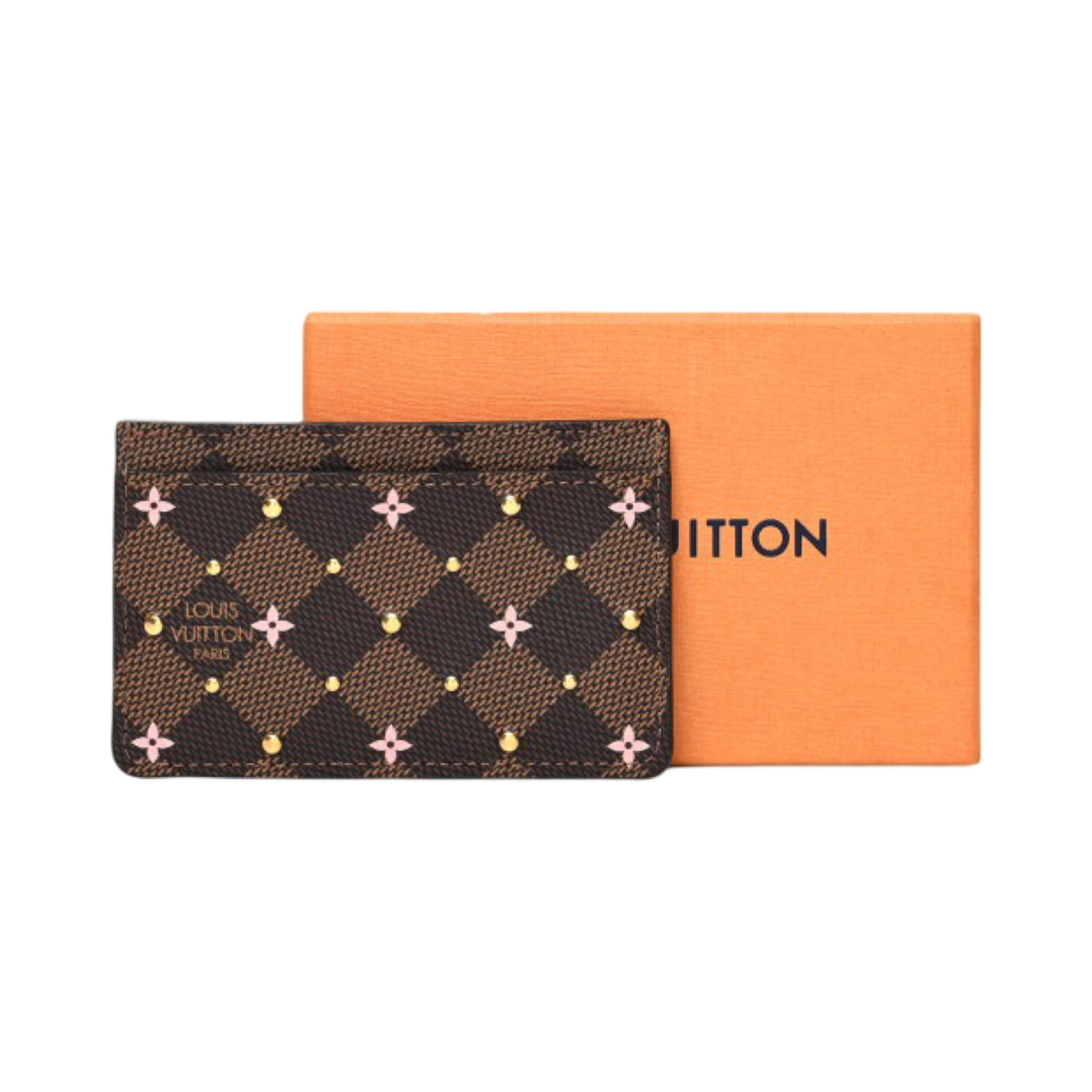 Louis Vuitton Stud Cardholder Canvas Damier