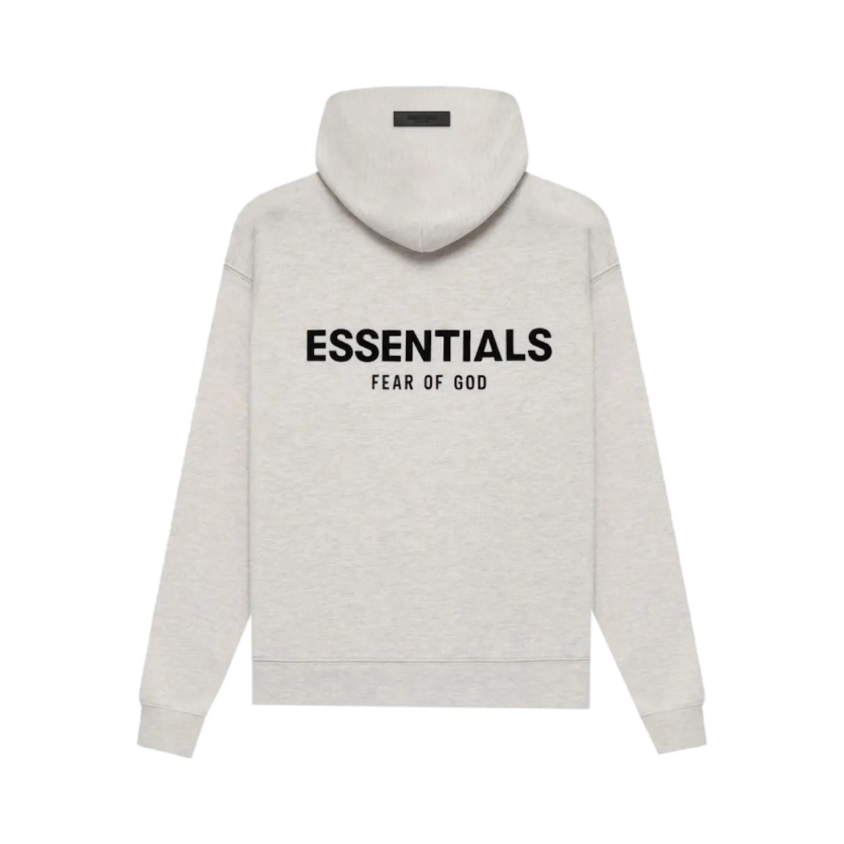 Fear of God Essentials Hoodie Back Print Oat Grey