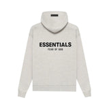 Fear of God Essentials Hoodie Back Print Oat Grey