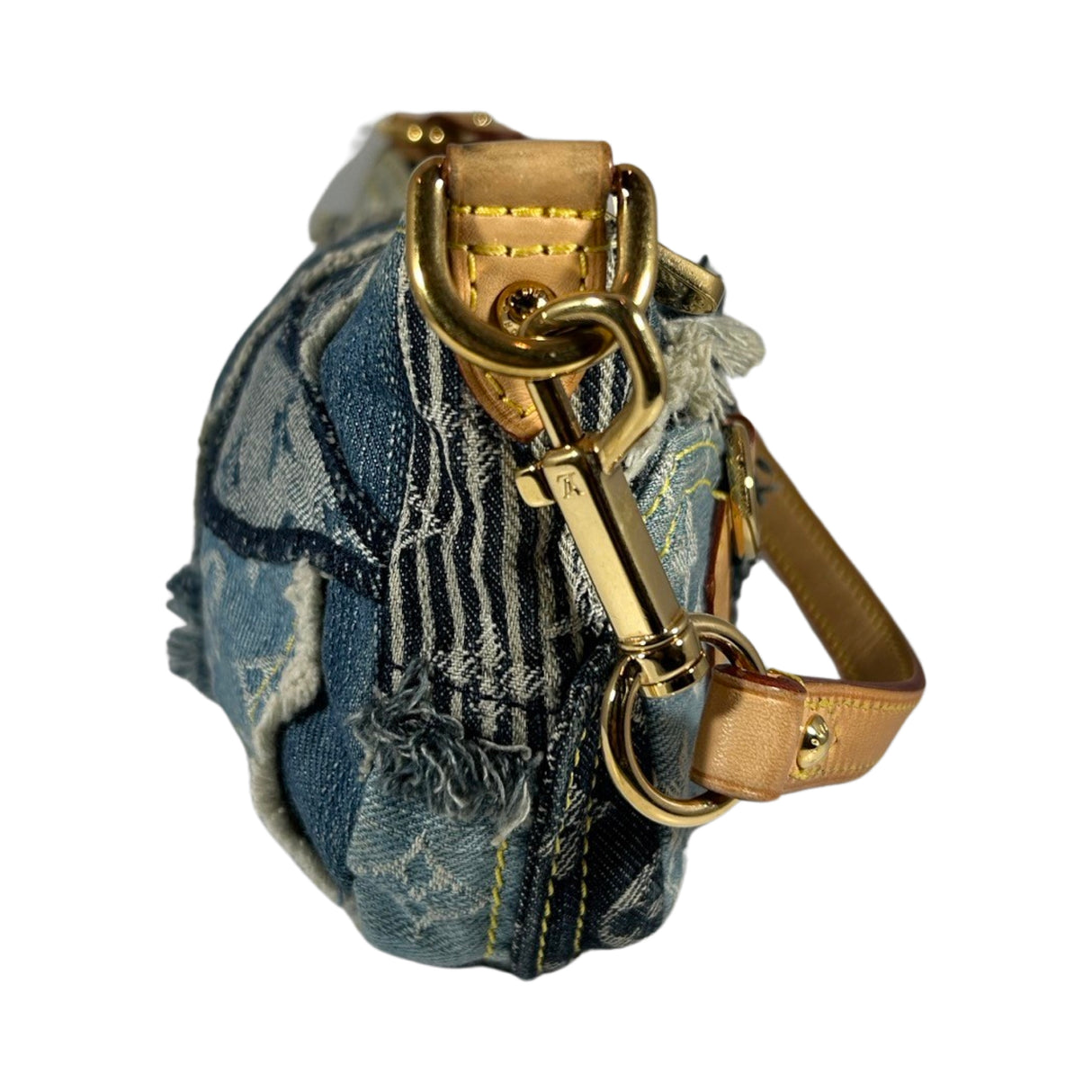 Louis Vuitton Monogram Denim Patchwork Pouchy Shoulder Bag