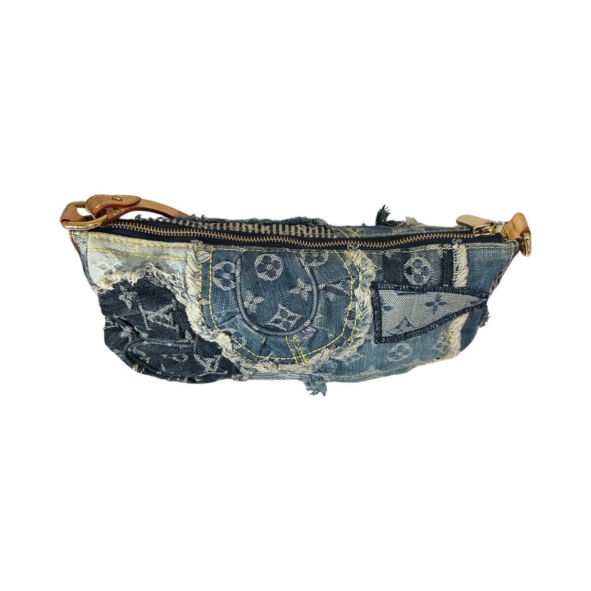 Louis Vuitton Monogram Denim Patchwork Pouchy Shoulder Bag