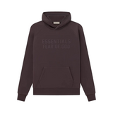 Fear of God Essentials Hoodie Front Print Plum