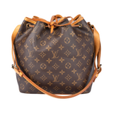 Louis Vuitton Canvas Sac Noe Petit Monogram Crossbody Bag