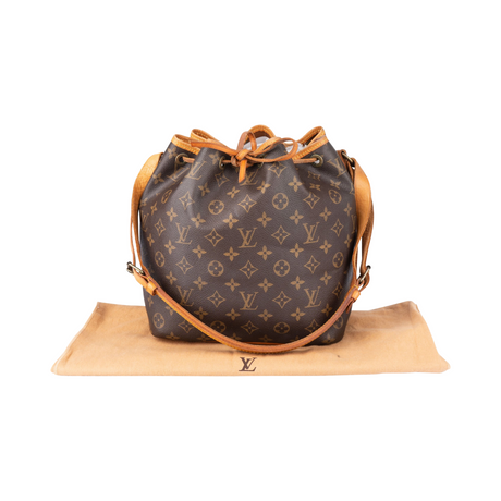 Louis Vuitton Canvas Sac Noe Petit Monogram Crossbody Bag