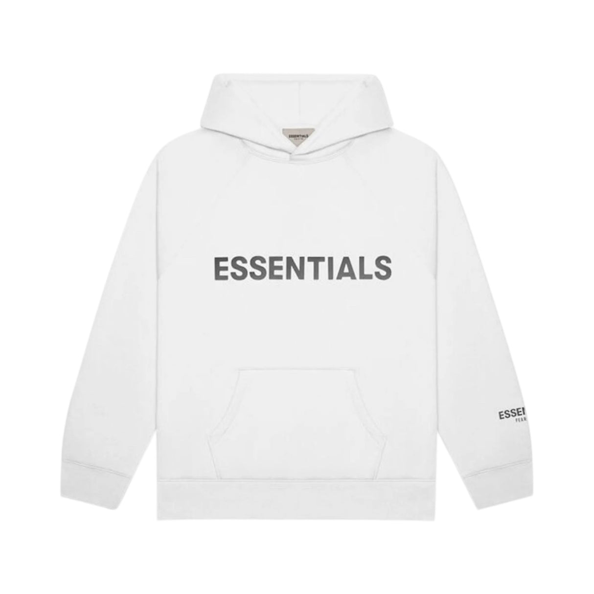 Fear of God Essentials Hoodie 3D Front Print White