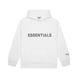 Fear of God Essentials Hoodie 3D Front Print White