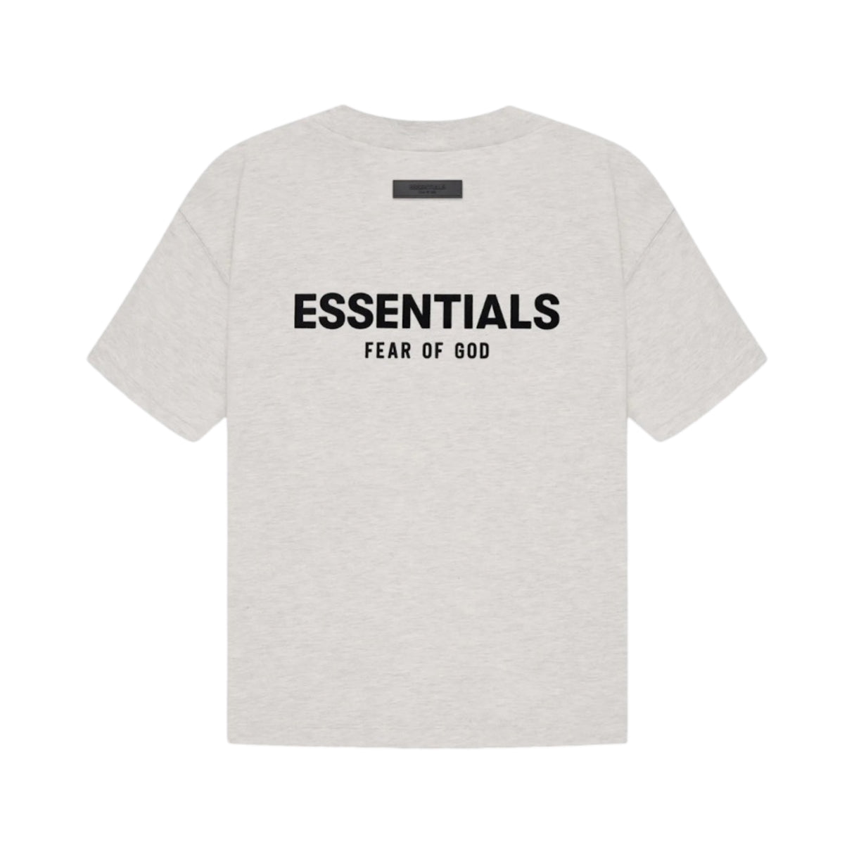 Fear of God Essentials Back Print T-Shirt Oat Grey