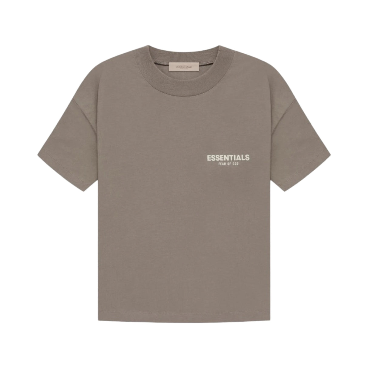 Fear of God Essentials Front Print T-Shirt Taupe