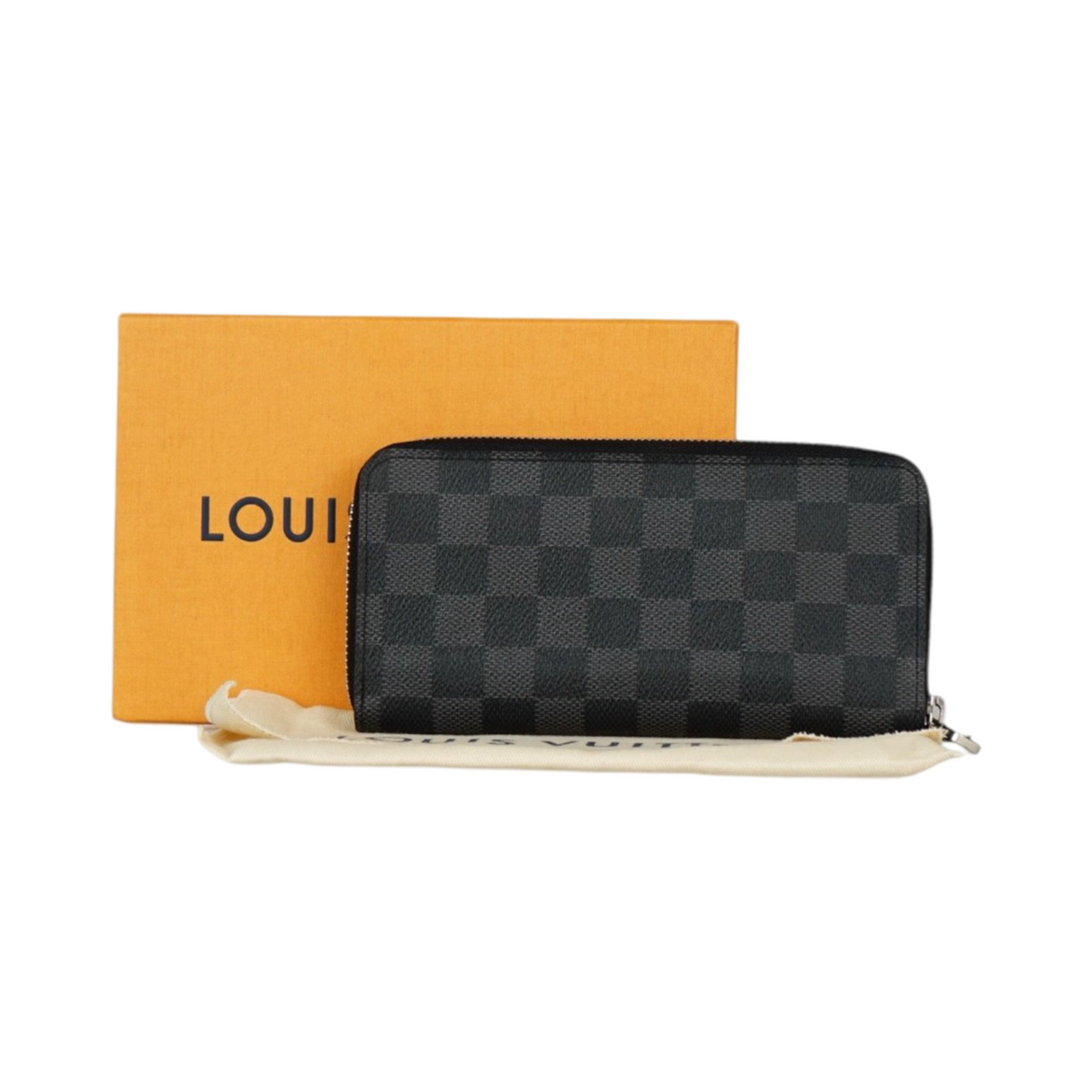 Louis Vuitton Zippy Graphite Wallet Damier