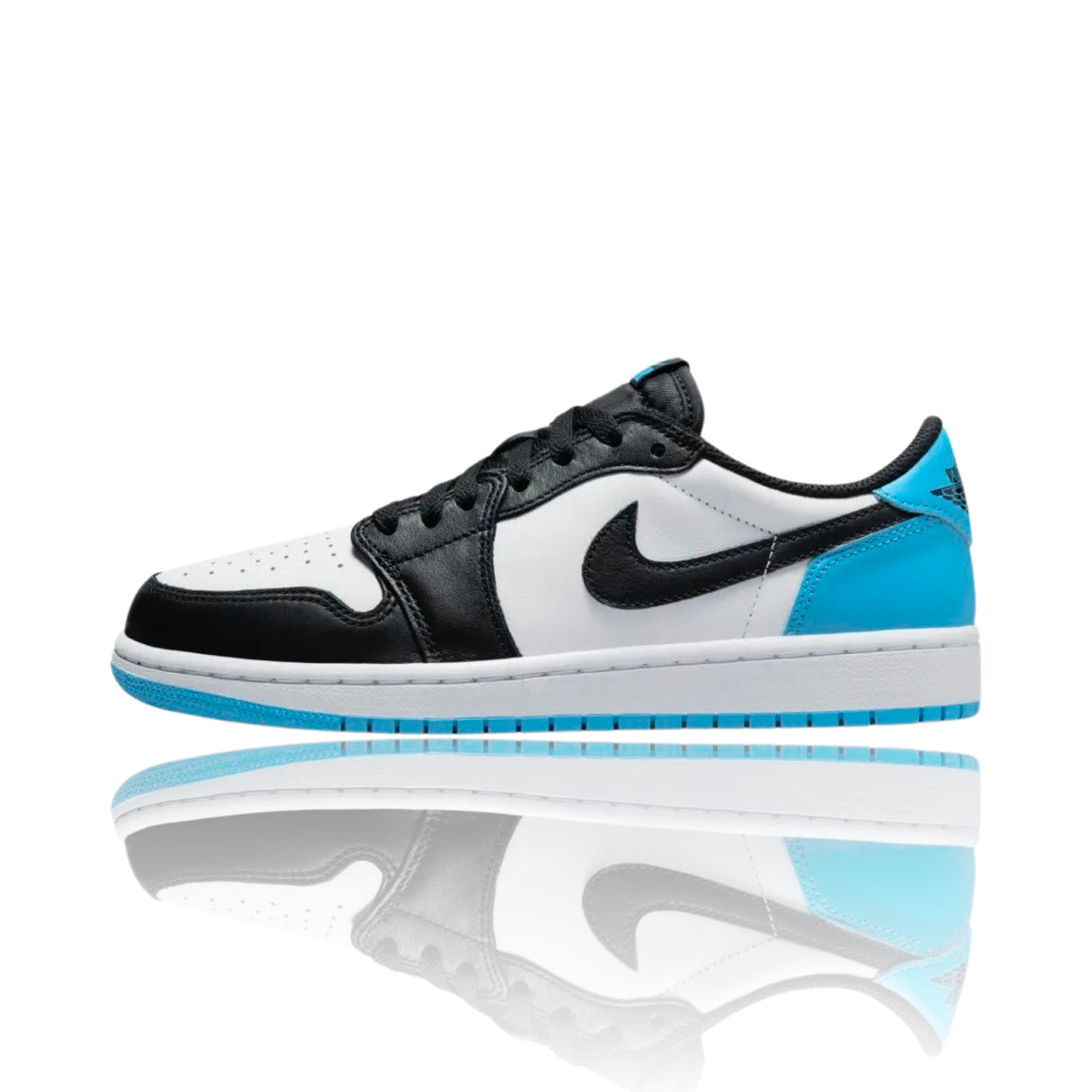 Jordan 1 Low OG Black Dark Powder Blue