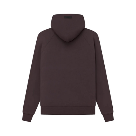 Fear of God Essentials Hoodie Front Print Plum