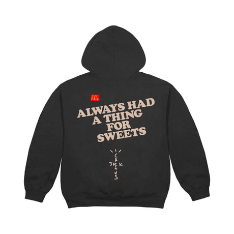 Travis Scott x McDonalds Apple Pie Washed Black Hoodie