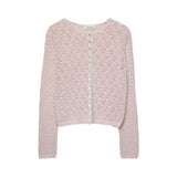 Stradivarius Cutwork Strickjacke Rosa