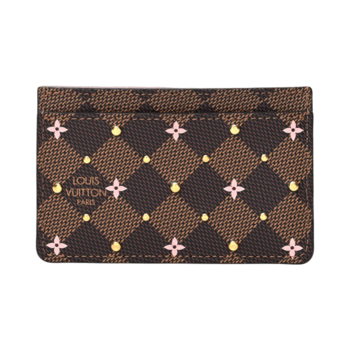 Louis Vuitton Stud Cardholder Canvas Damier