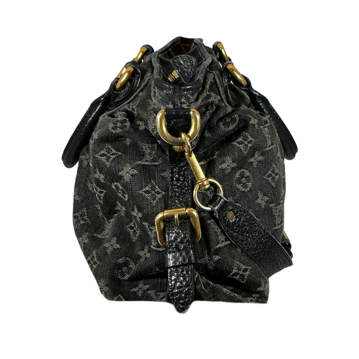 Louis Vuitton Monogram Cabby Denim Shoulder Bag Crossbody