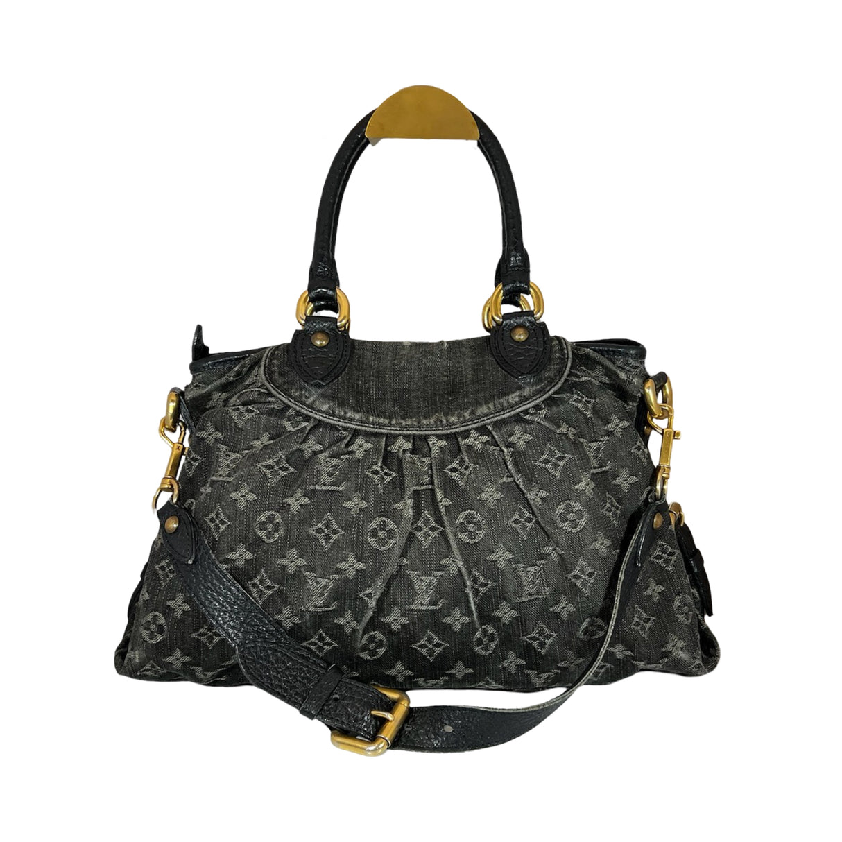 Louis Vuitton Monogram Cabby Denim Shoulder Bag Crossbody