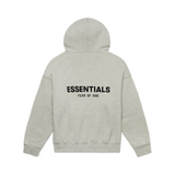 Fear of God Essentials Hoodie Back Print Dark Oatmeal