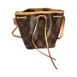 Louis Vuitton Canvas Nano Noe Petit Monogram Crossbody Bag