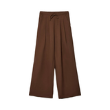 Stradivarius Flowing Textured Stoffhose brown