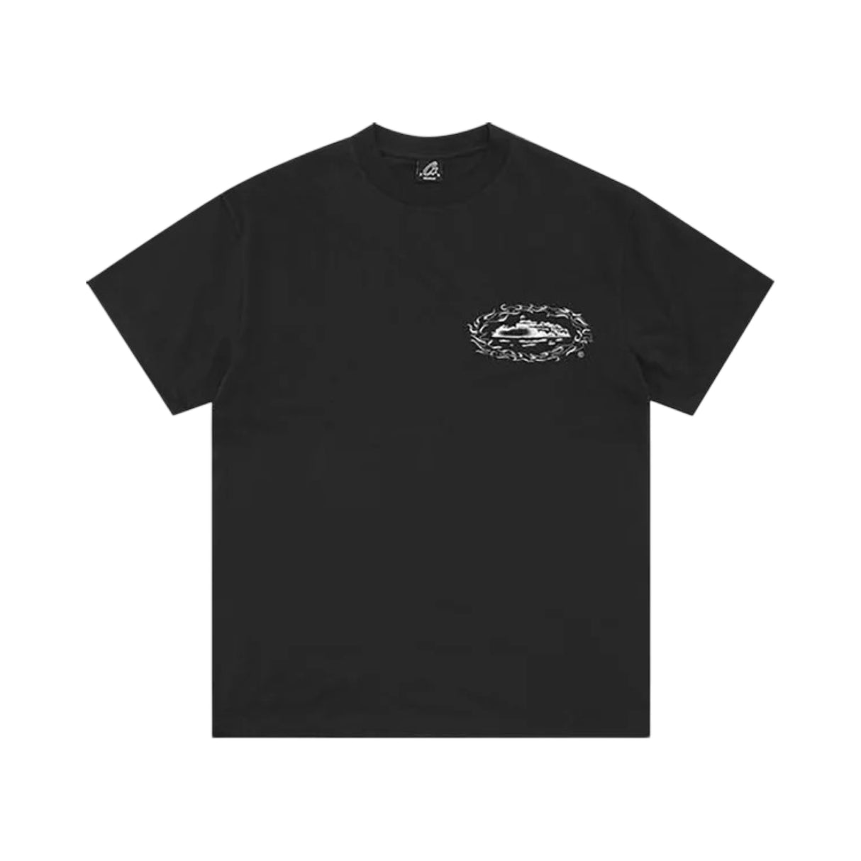 Corteiz Flamed Alcatraz Tee Black