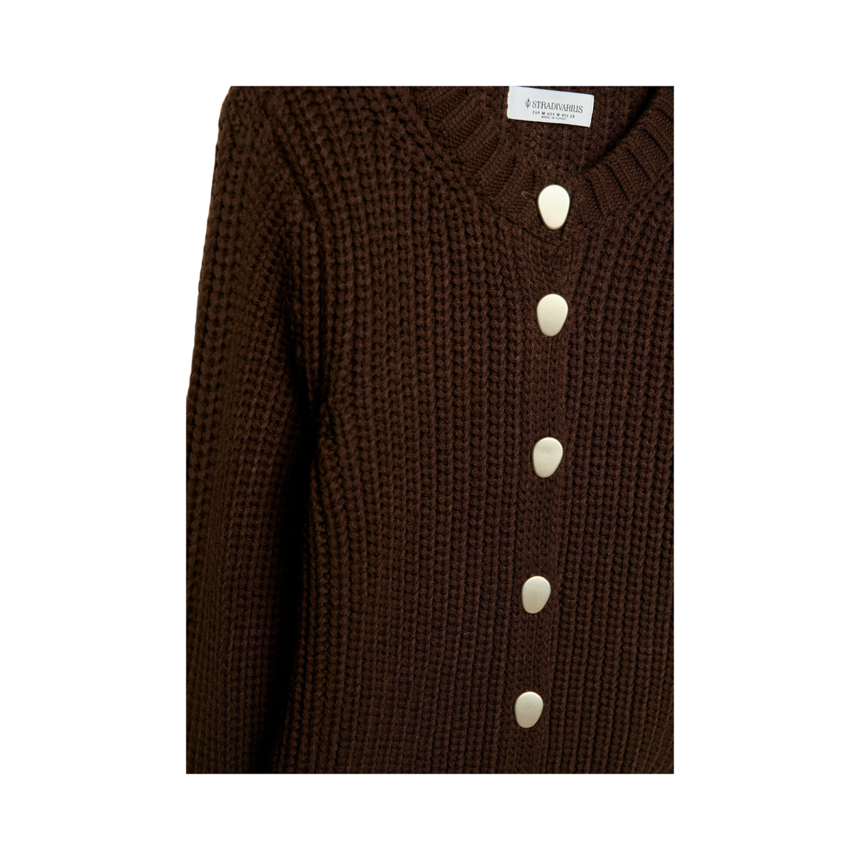 Stradivarius Strickjacke Brown