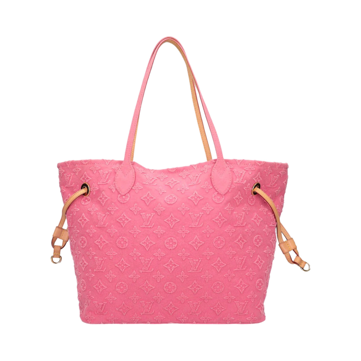 Louis Vuitton Neverfull MM Monogram Denim Pink