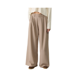 Stradivarius Wide Leg Stoffhose mottled light brown