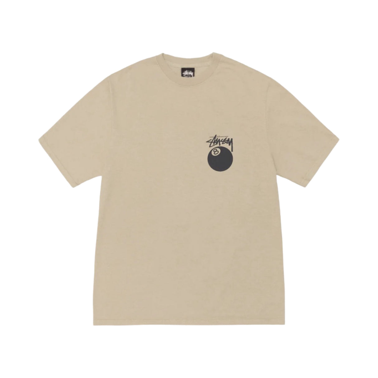 Stussy 8 Ball Pig Dyed Tee Beige