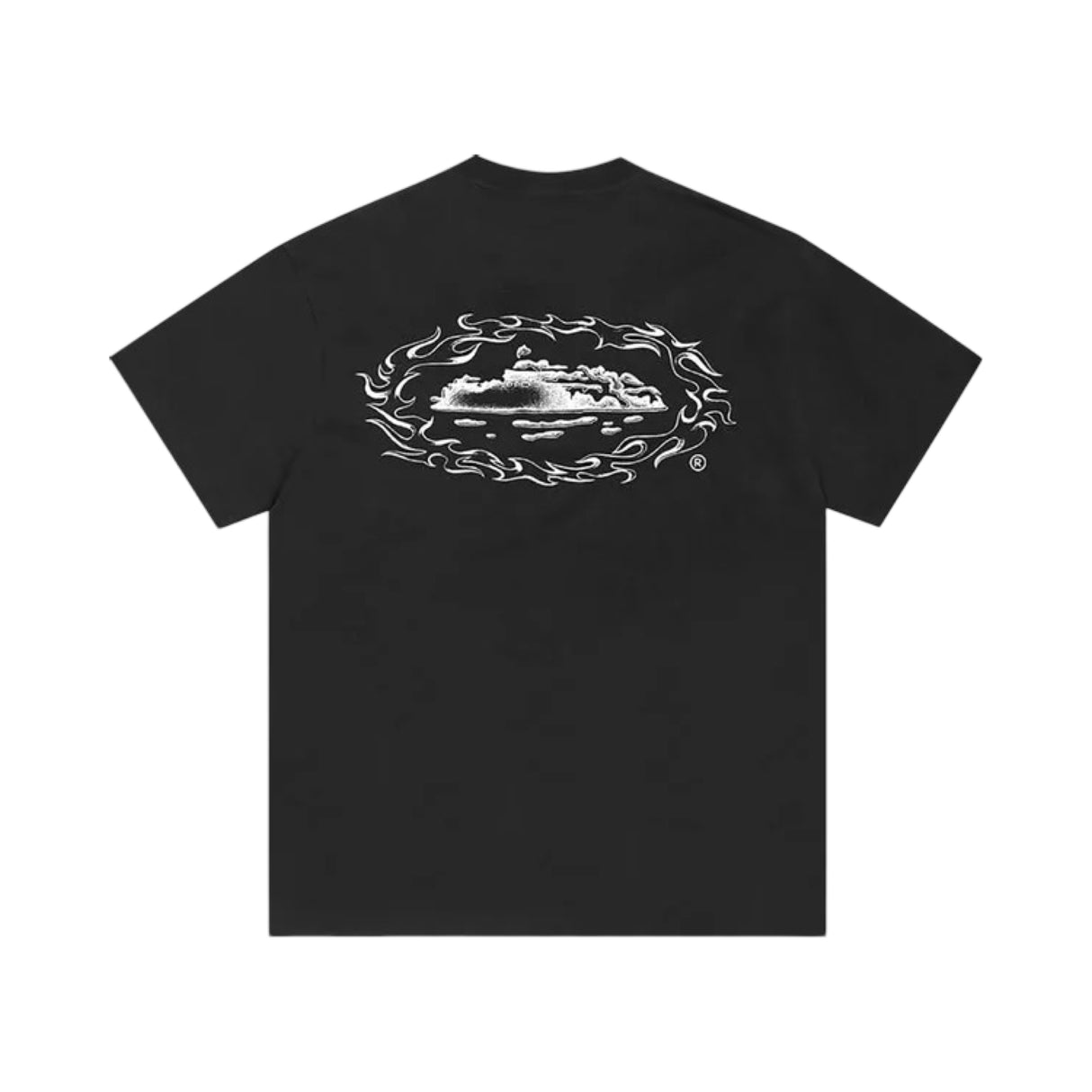 Corteiz Flamed Alcatraz Tee Black