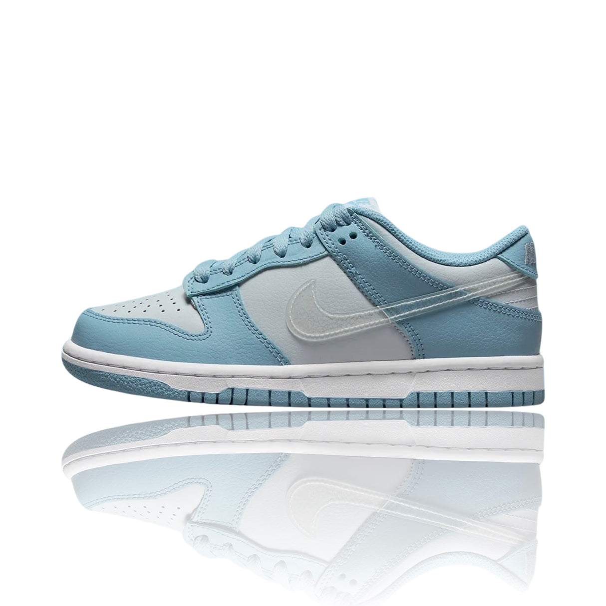 Nike Dunk Low Clear Blue Swoosh GS