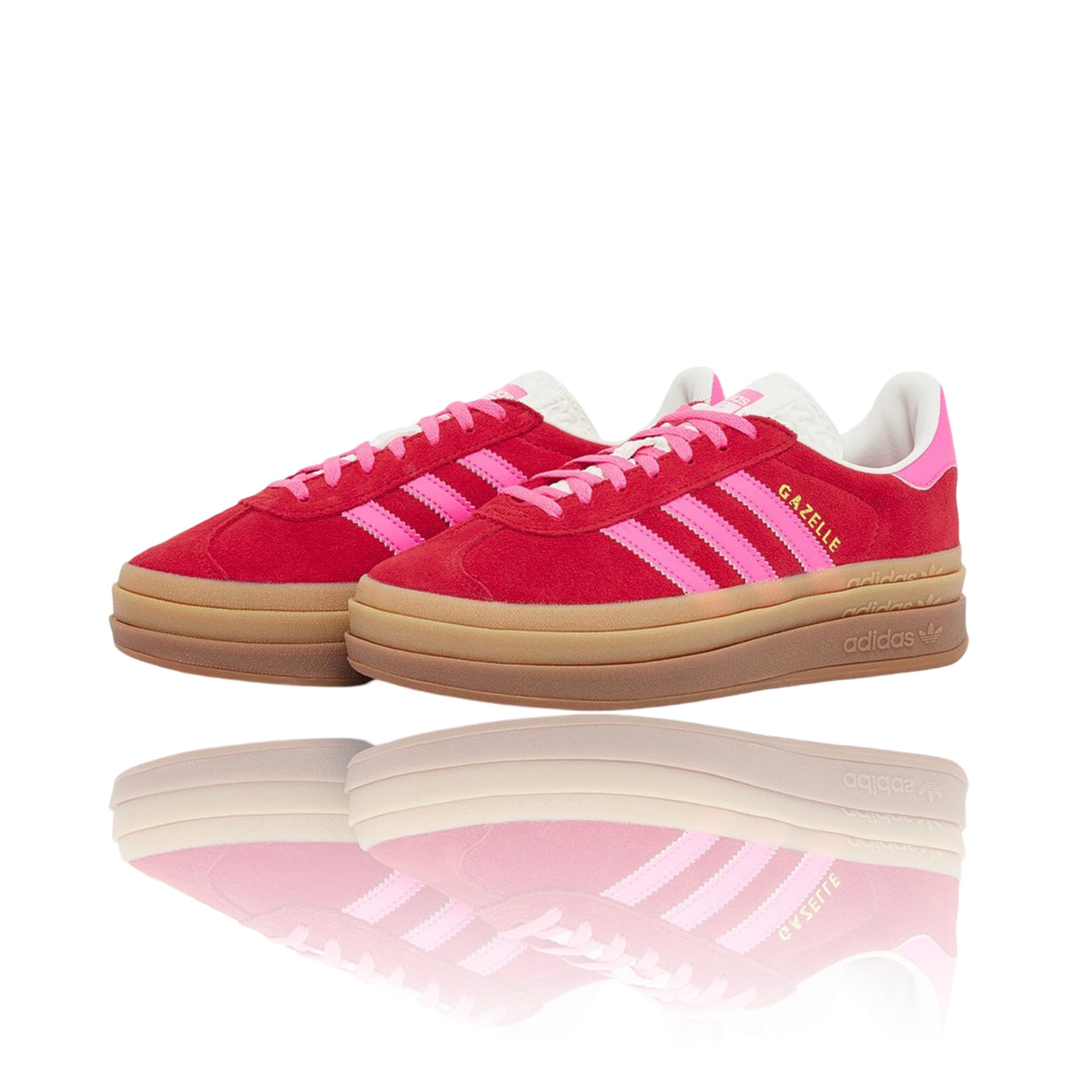 Adidas Gazelle Bold Collegiate Red Lucid Pink