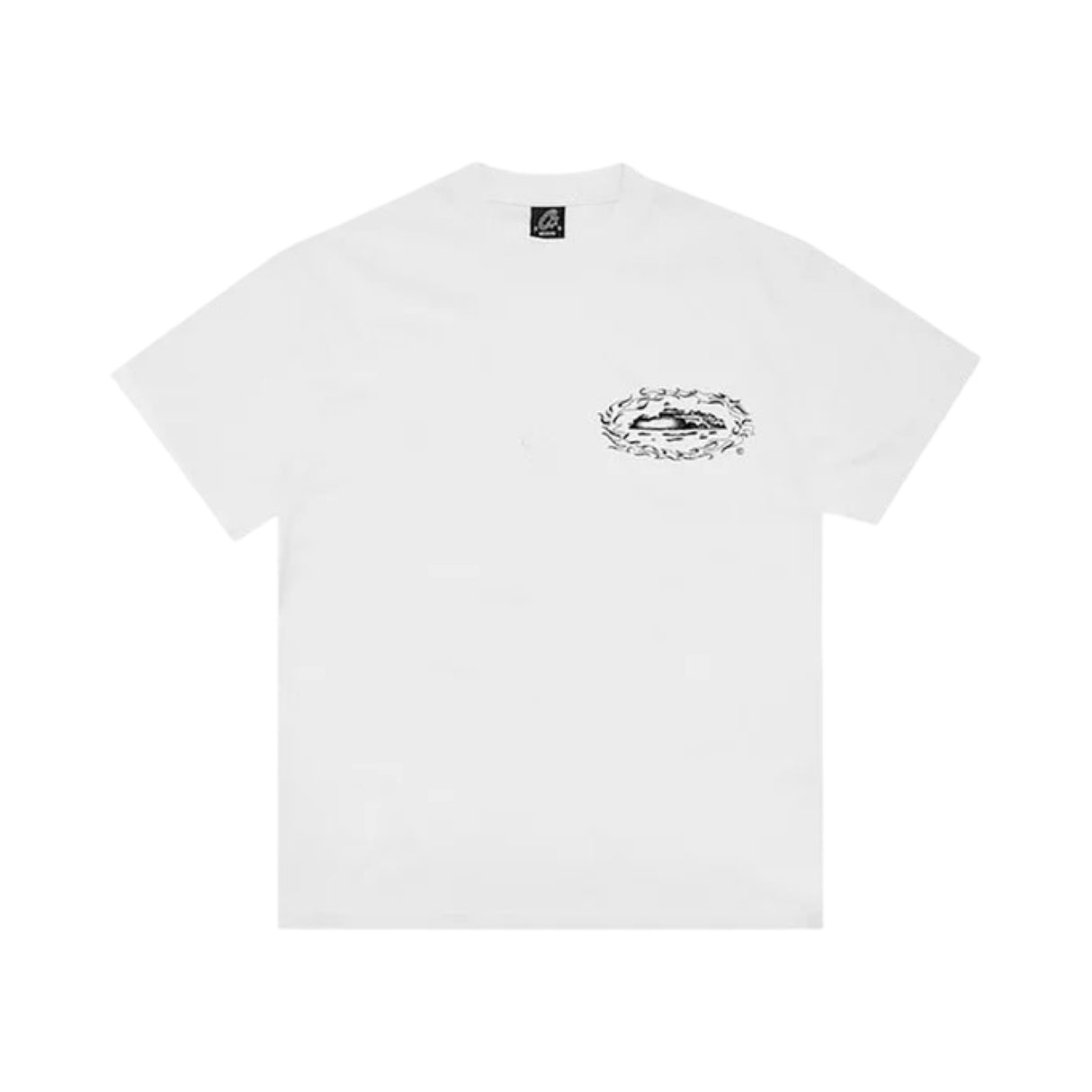 Corteiz Flamed Alcatraz Tee White