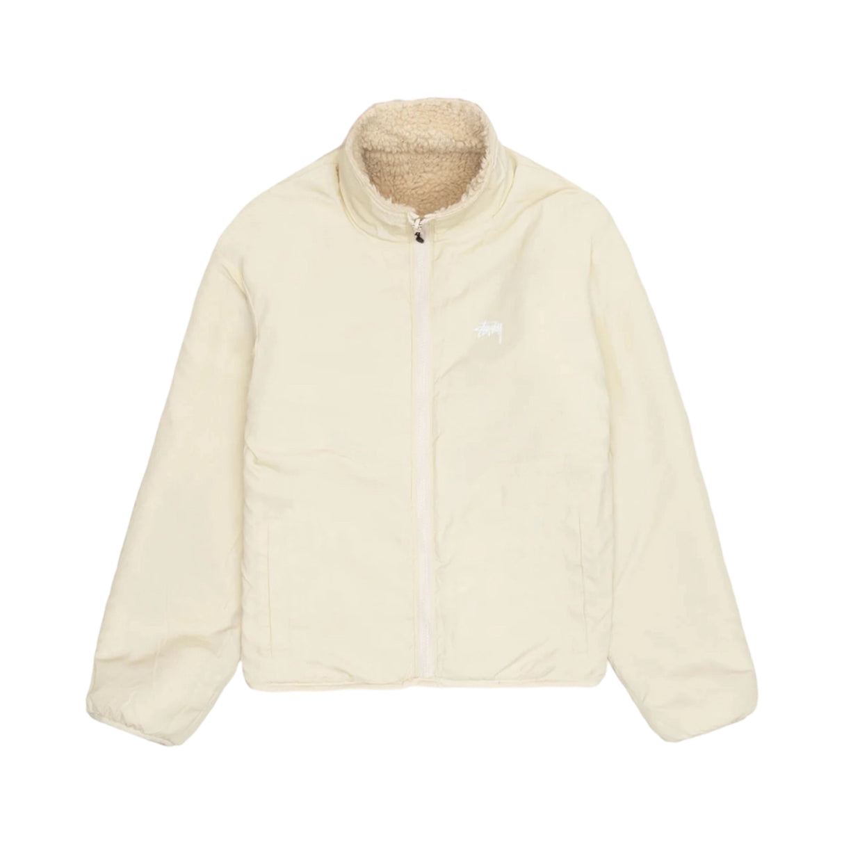 Stussy Sherpa Reversible Jacke Beige