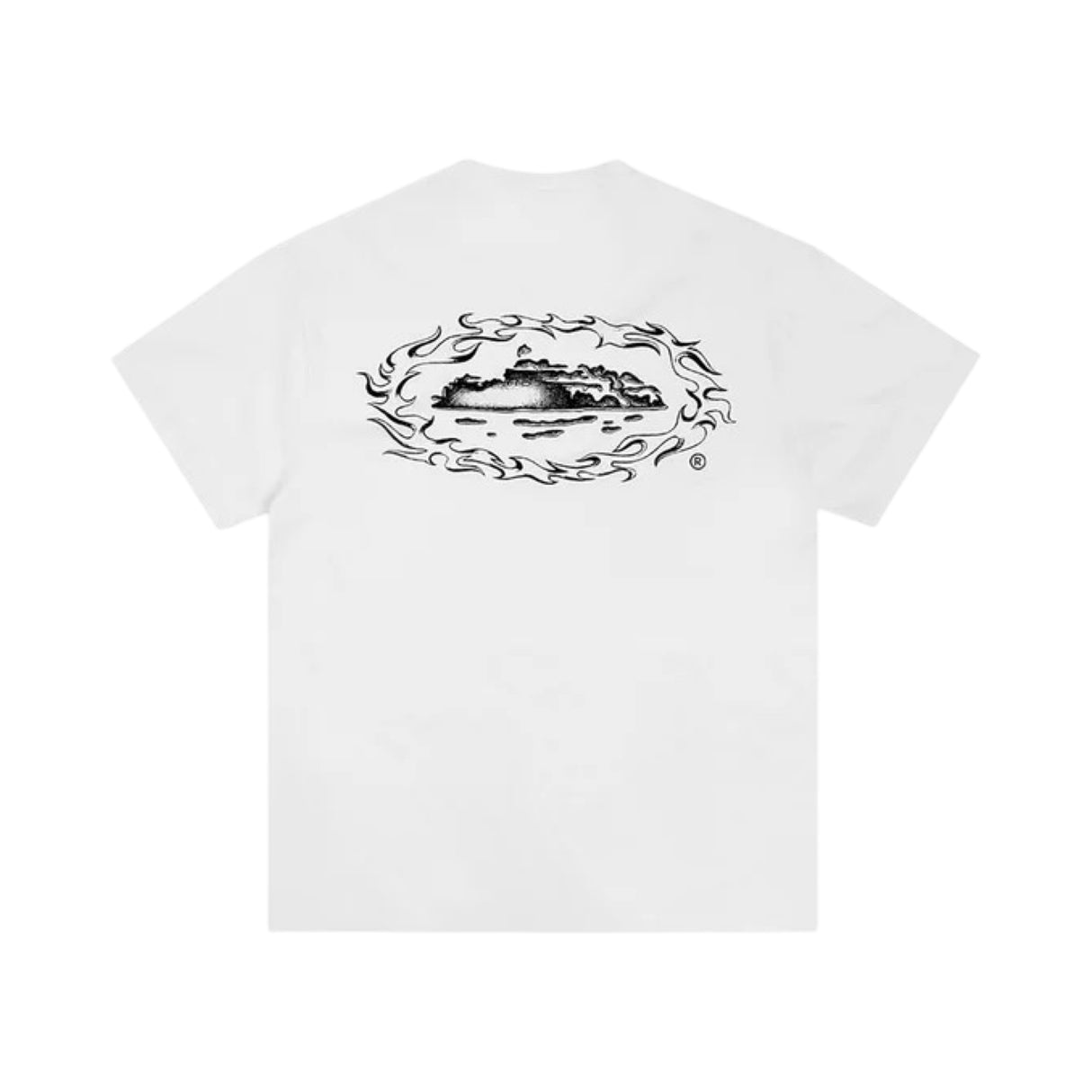 Corteiz Flamed Alcatraz Tee White