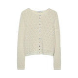 Stradivarius Cutwork Strickjacke Beige